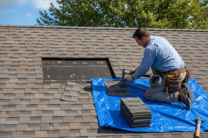 Asphalt Roof Leak Repair detail