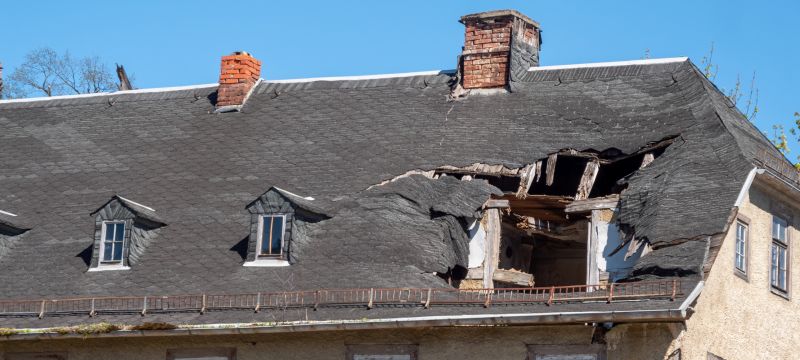 Damaged Roof Repair detail