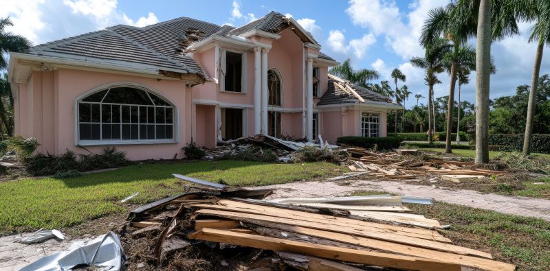 Damaged Roof Replacement detail