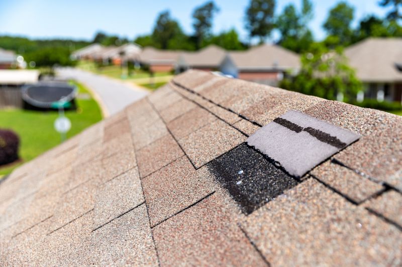 Hail Damage Roof Repair detail