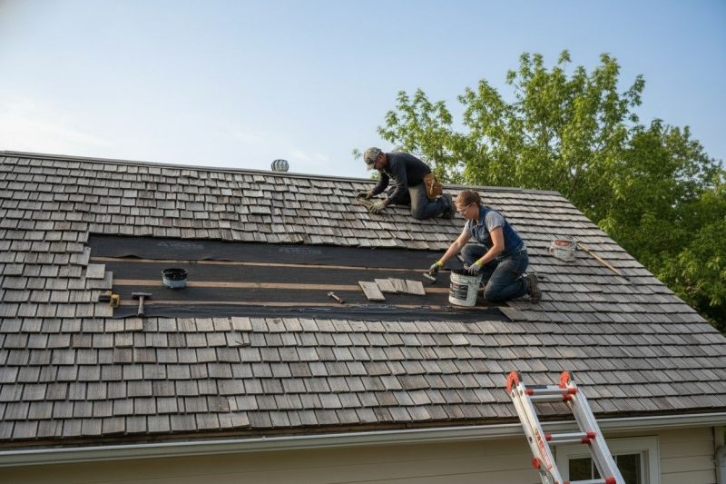 Shake Roof Replacement detail