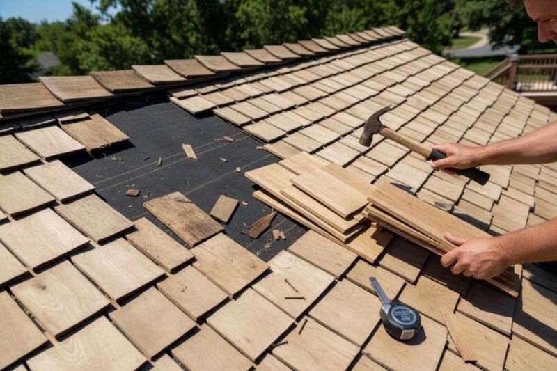 Shake Shingle Repair detail