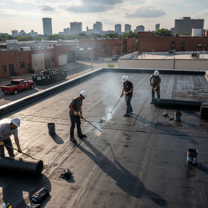 Tar And Gravel Roof Service detail