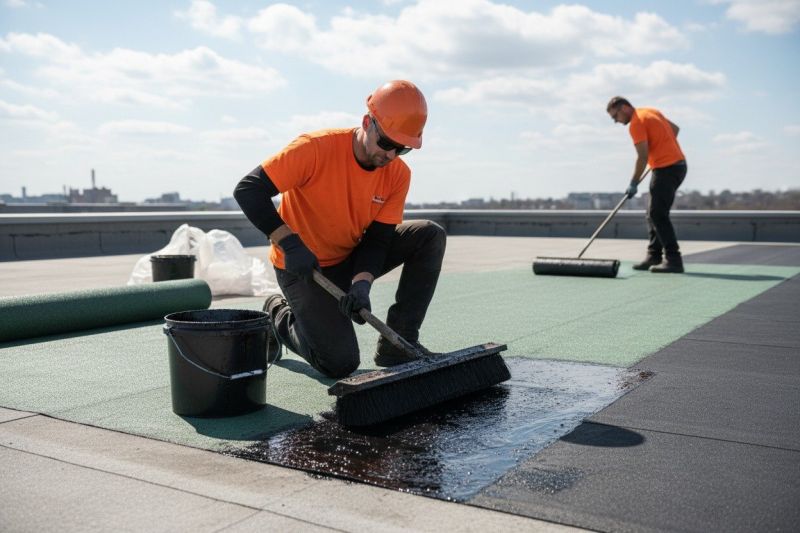 Tar Roof Installation detail