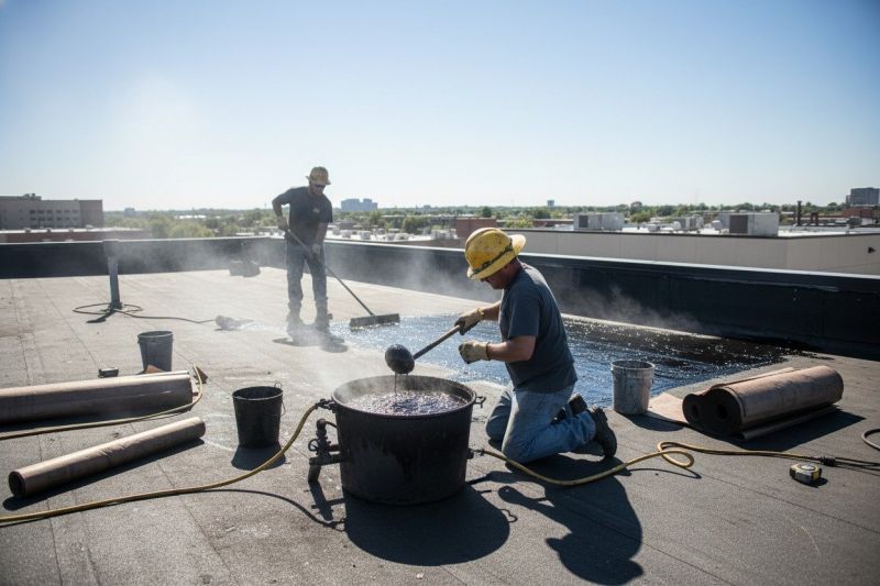 Tar Roof Repair detail