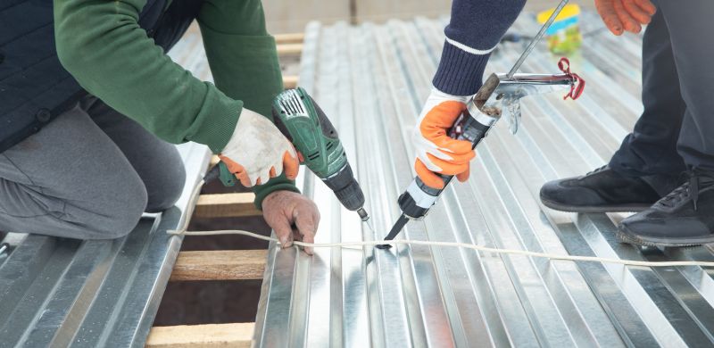 Tin Roof Repair detail
