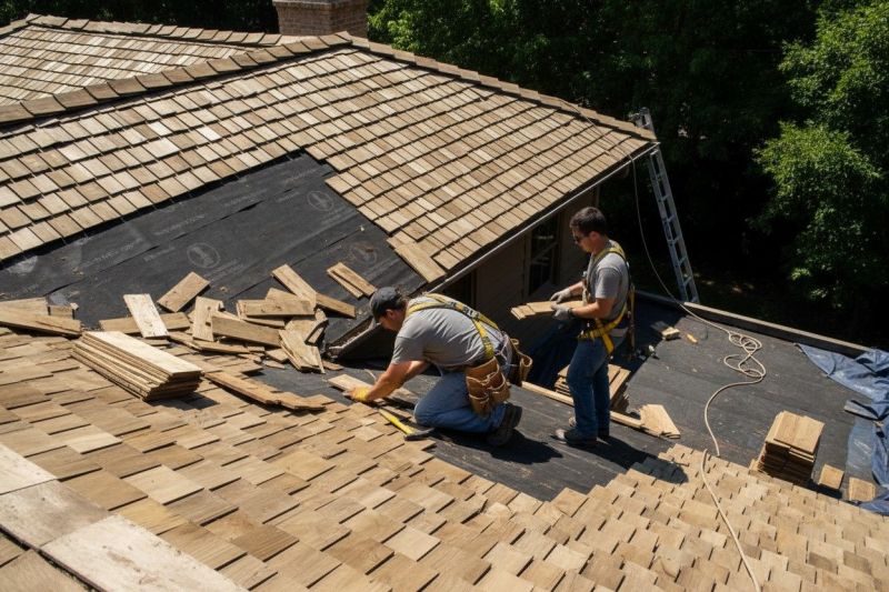 Wood Shake Roof Replacement detail